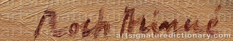 Authentic signature by Pascual ROCH MINUÉ on  artwork