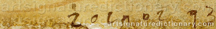 Signature by Stanislaw ZOLADZ
