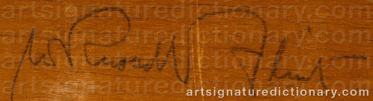 Authentic signature by William Russell FLINT on Drawing/Graphic/Print artwork