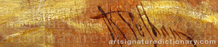 Signature by Thomas Kent PELHAM