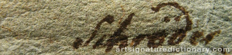 Authentic signature by Georg Engelhard SCHRÖDER on  artwork