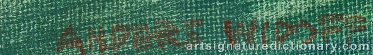 Signature by Anders WIDOFF