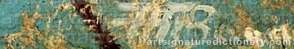 Authentic signature by Ferruh BASAGA on  artwork