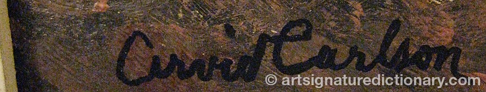 Signature by Arvid CARLSSON