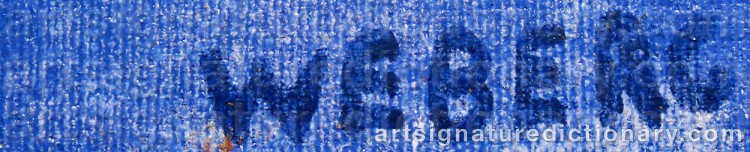 Signature by Wille WEBERG