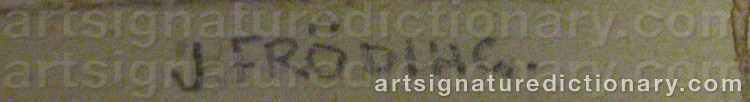 Signature by Jonas FRÖDING