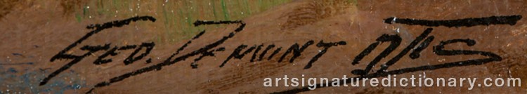 Authentic signature by George Demont OTIS on Painting/Watercolour artwork