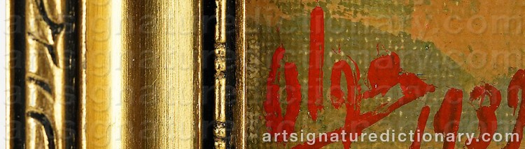 Signature by Olga Grand Duchess ALEXANDROVNA