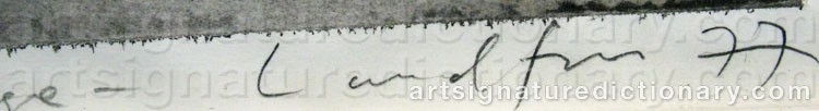 Signature by Kjell Gunnar LANDFORS