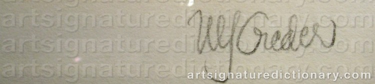 Signature by Ulf GREDER