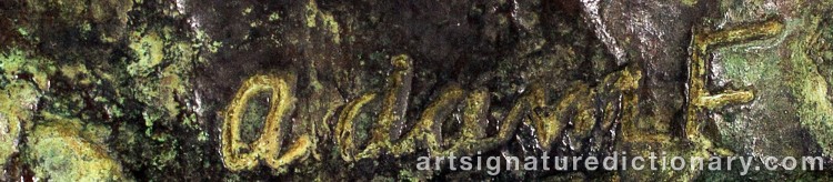 Authentic signature by Adam ‘Adam F’ FISCHER on  artwork