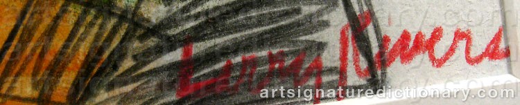 Signature by Larry RIVERS