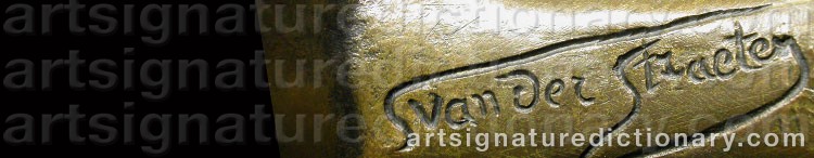 Signature by Georges Van STRAETEN
