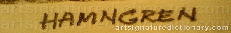 Signature by Hans HAMNGREN