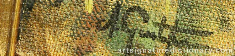 Authentic signature by Anders GUSTAVSSON on  artwork