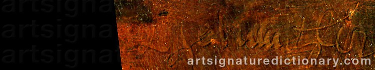 Authentic signature by Leopold SCHMUTZLER on artwork