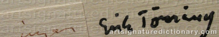 Signature by Erik TÖRNING