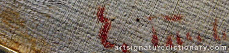 Authentic signature by Eugen TAUBE on Painting/Watercolour artwork