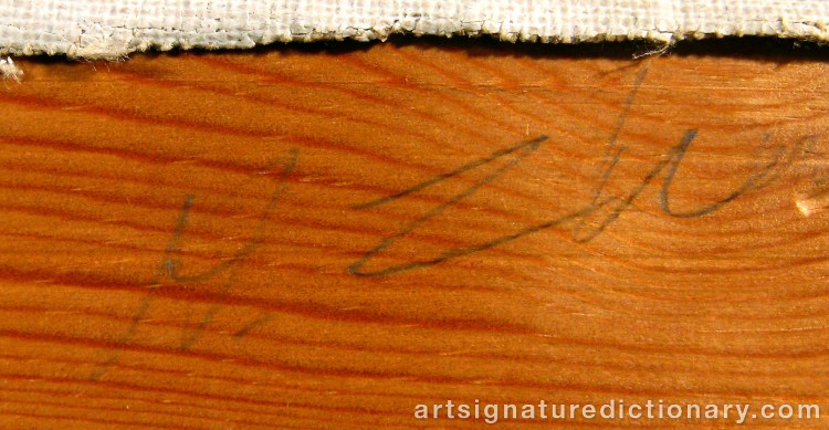 Close-up details showing Hugo ZUHR signature forgery characteristics