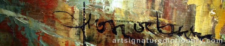 Authentic signature by Léon CORBEAU on  artwork