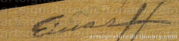 Signature by Einar HYLANDER