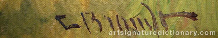Signature by Carl BRANDT