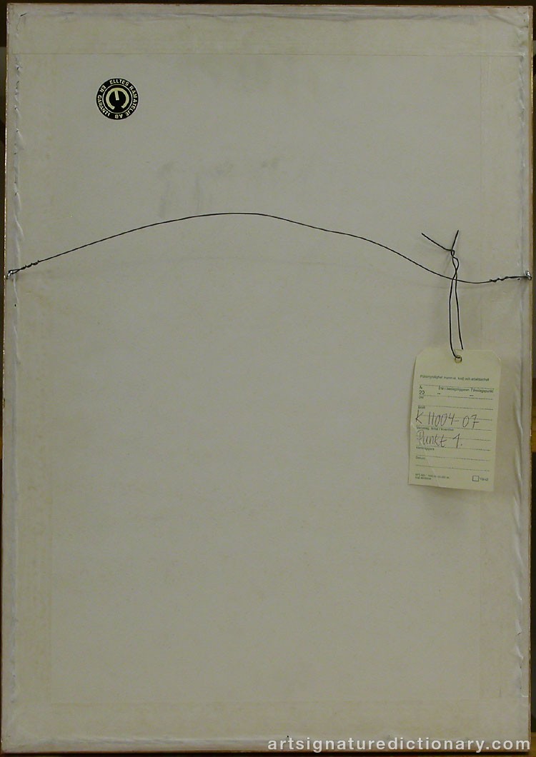 Close-up details showing Antoni TAPIES signature forgery characteristics
