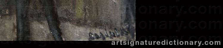 Authentic signature by Mikhail ROGINSKY on  artwork