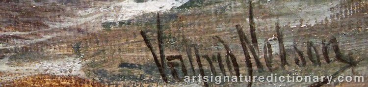 Signature by Valfrid NELSON