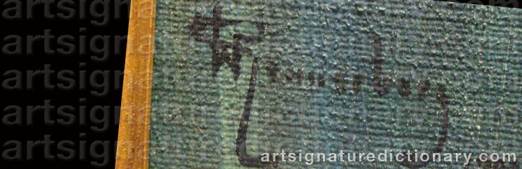 Signature by Gunnar WENNERBERG