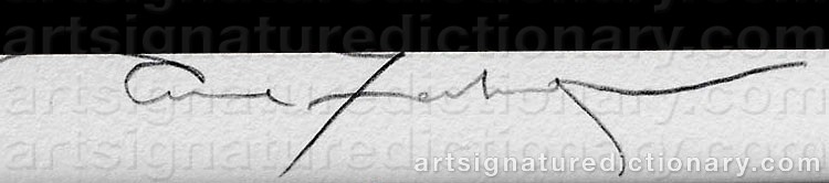 Authentic signature by Annie LEIBOVITZ on  artwork