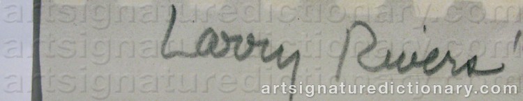 Signature by Larry RIVERS