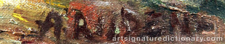 Authentic signature by Albert RUBEN on Painting/Watercolour artwork