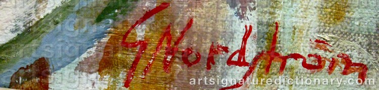 Signature by Gunnar NORDSTRÖM