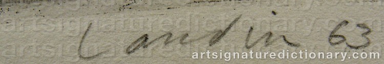 Signature by Bengt LANDIN