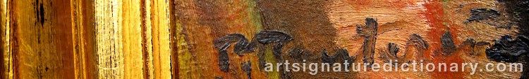 Authentic signature by Patrik REUTERSVÄRD on Painting/Watercolour artwork