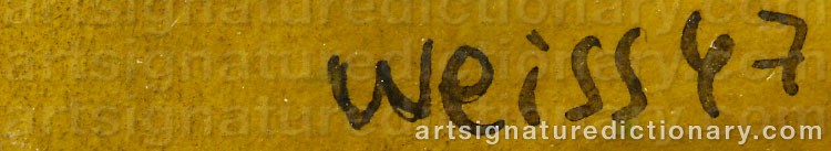 Signature by Peter WEISS