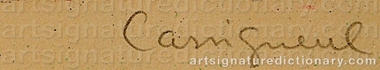 Authentic signature by Jean-Pierre CASSIGNEUL on Drawing/Graphic/Print artwork