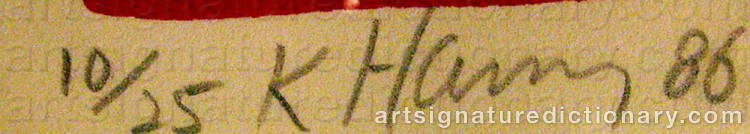 Signature by Keith HARING