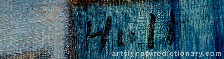 Authentic signature by Torsten HULT on Painting/Watercolour artwork