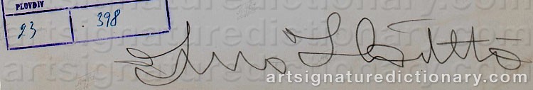 Authentic signature by Ismo HÖLTTÖ on artwork
