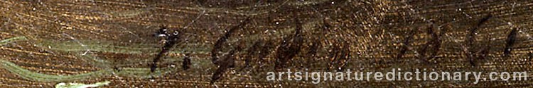 Authentic signature by Jean Antoine Théodore GUDIN on artwork