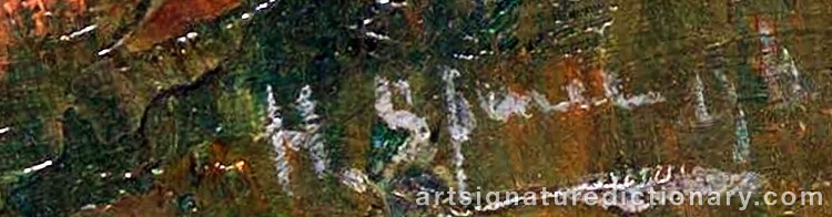 Authentic signature by Harry SPENCE on Painting/Watercolour artwork