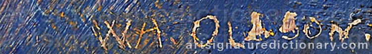 Signature by Wilgot OLSSON