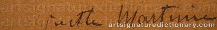 Signature by Berthe MARTINIE