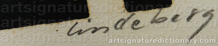 Signature by Lars LINDEBERG