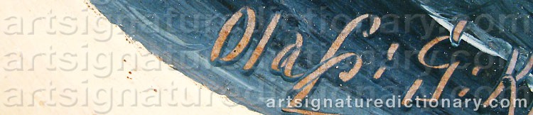 Signature by Olaf GULBRANDSEN