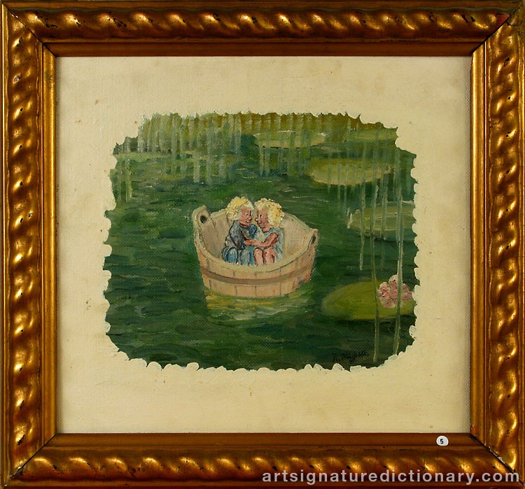 Close-up details showing Robert HÖGFELDT signature forgery characteristics