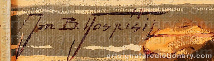 Signature by Jan Bohumil POSPISIL