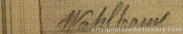 Signature by Carl WAHLBOM